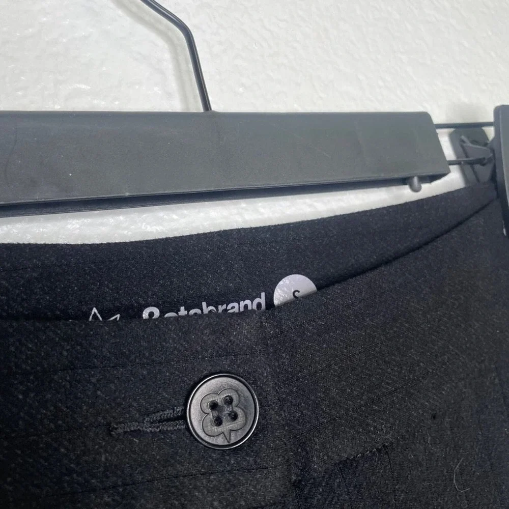 Betabrand Dress Pant Yoga Pants Black Skinny Leg Ankle Zip Work Trousers Small